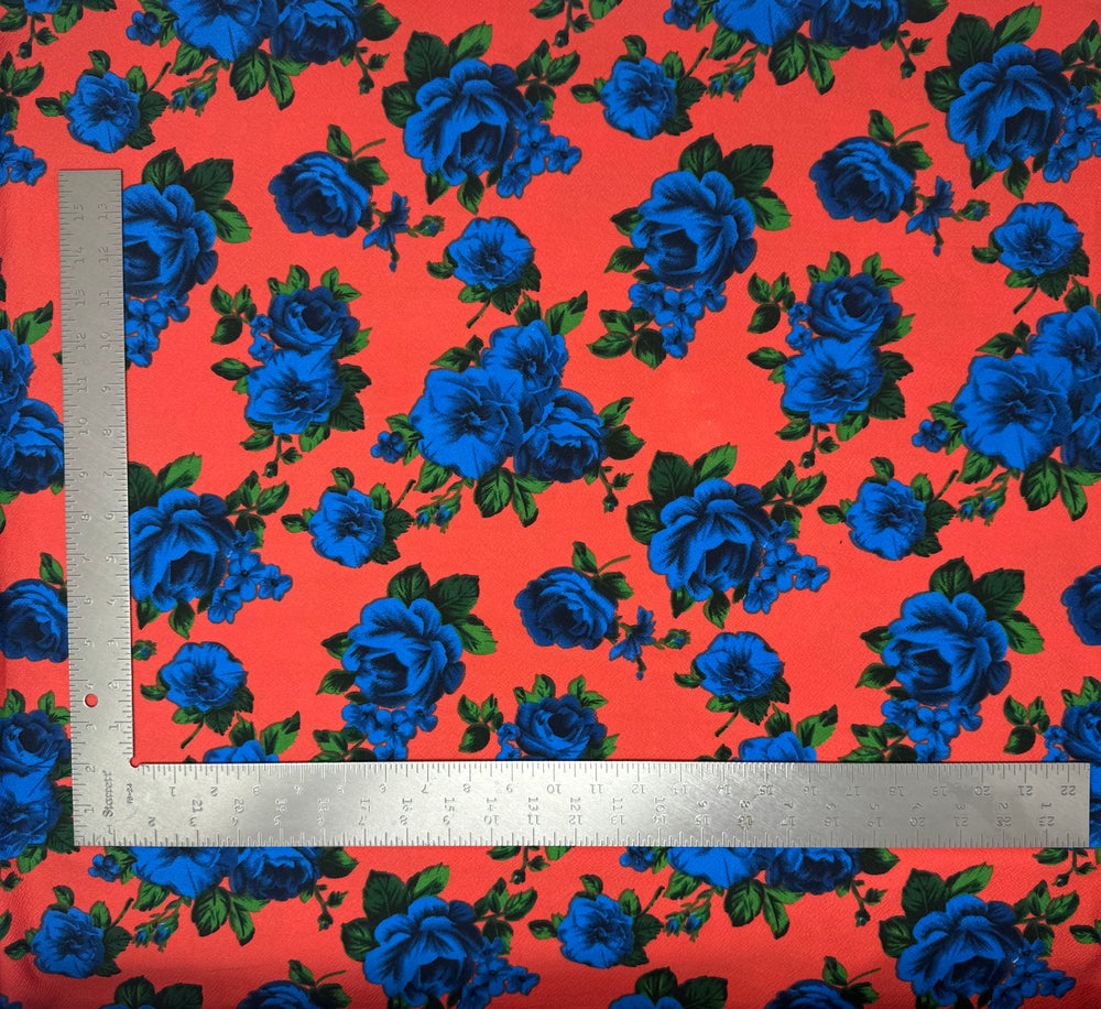 Liverpool Knit Floral Print Fabric