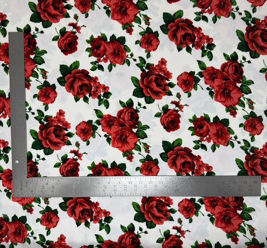 Liverpool Knit Floral Print Fabric