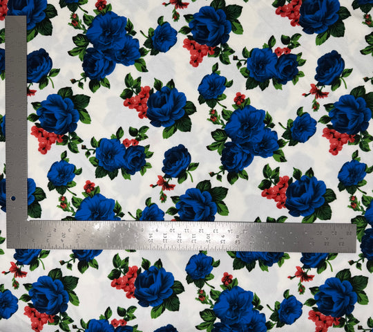 Liverpool Knit Floral Print Fabric
