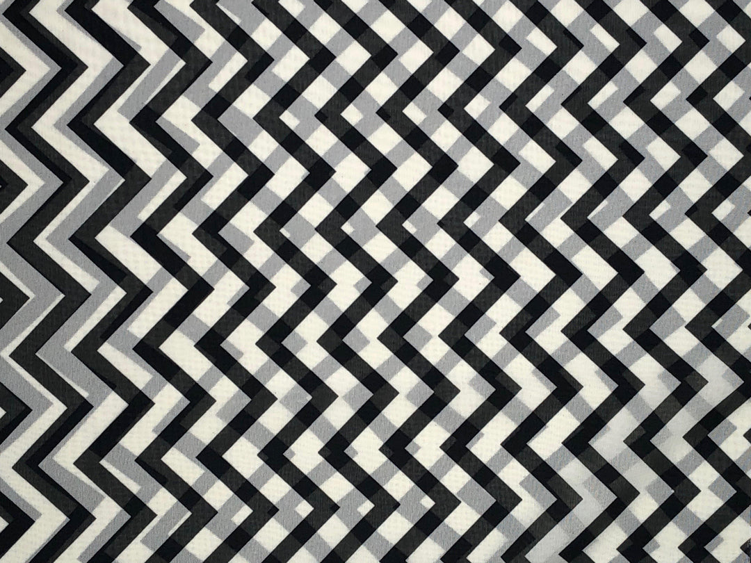 Chiffon Zig Zag Print Fabric | Express Knit Inc.