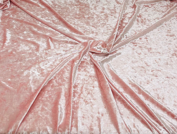 Crushed Velvet Velour Stretchy Fabric