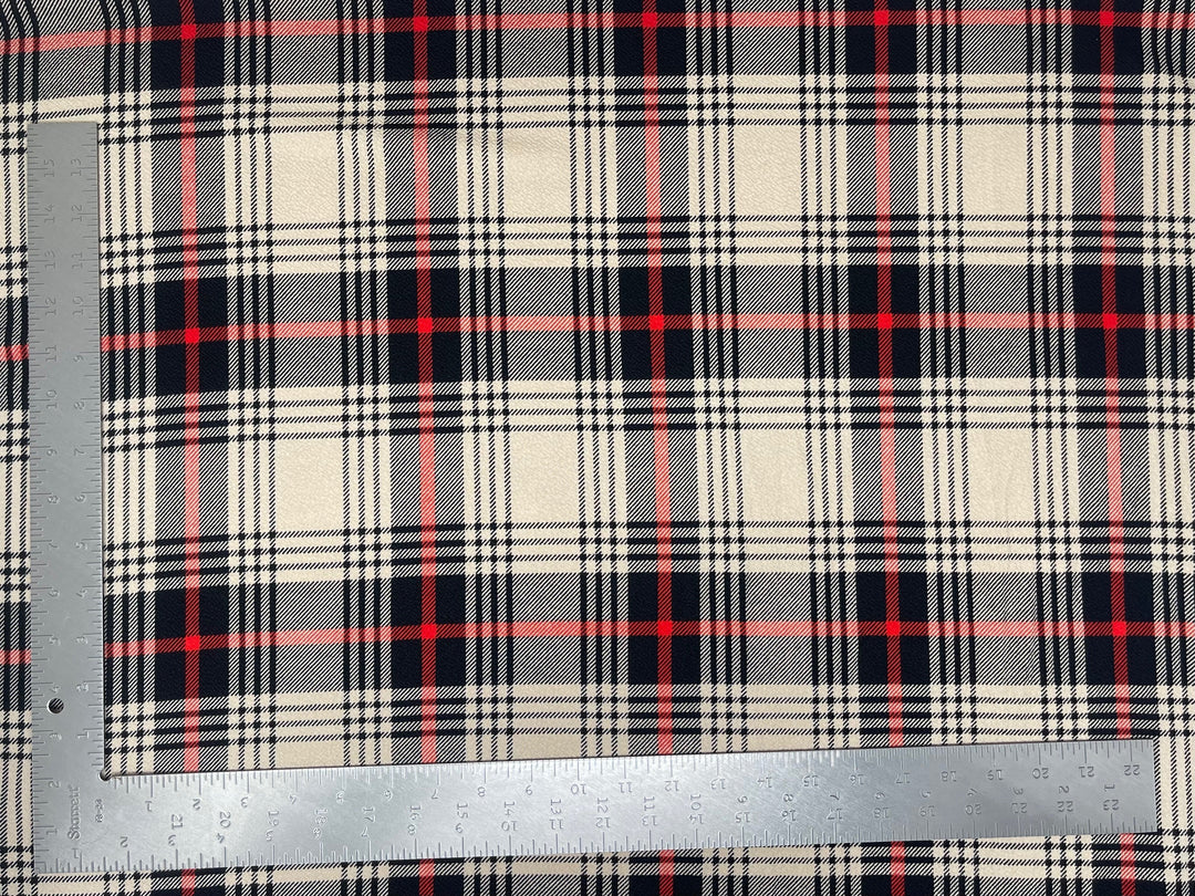 liverpool knit plaid print fabric express knit - 2