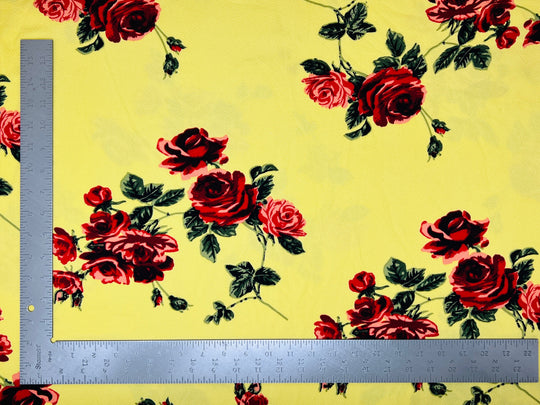 Liverpool Knit Floral Print Fabric | Express Knit Inc.
