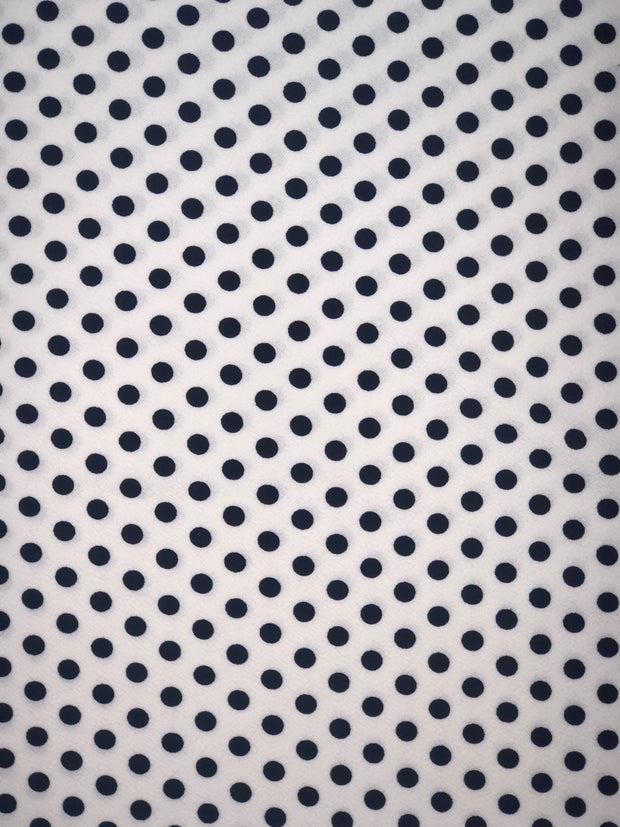 Liverpool Knit Polka Dot Print Fabric - wholesale fabric
