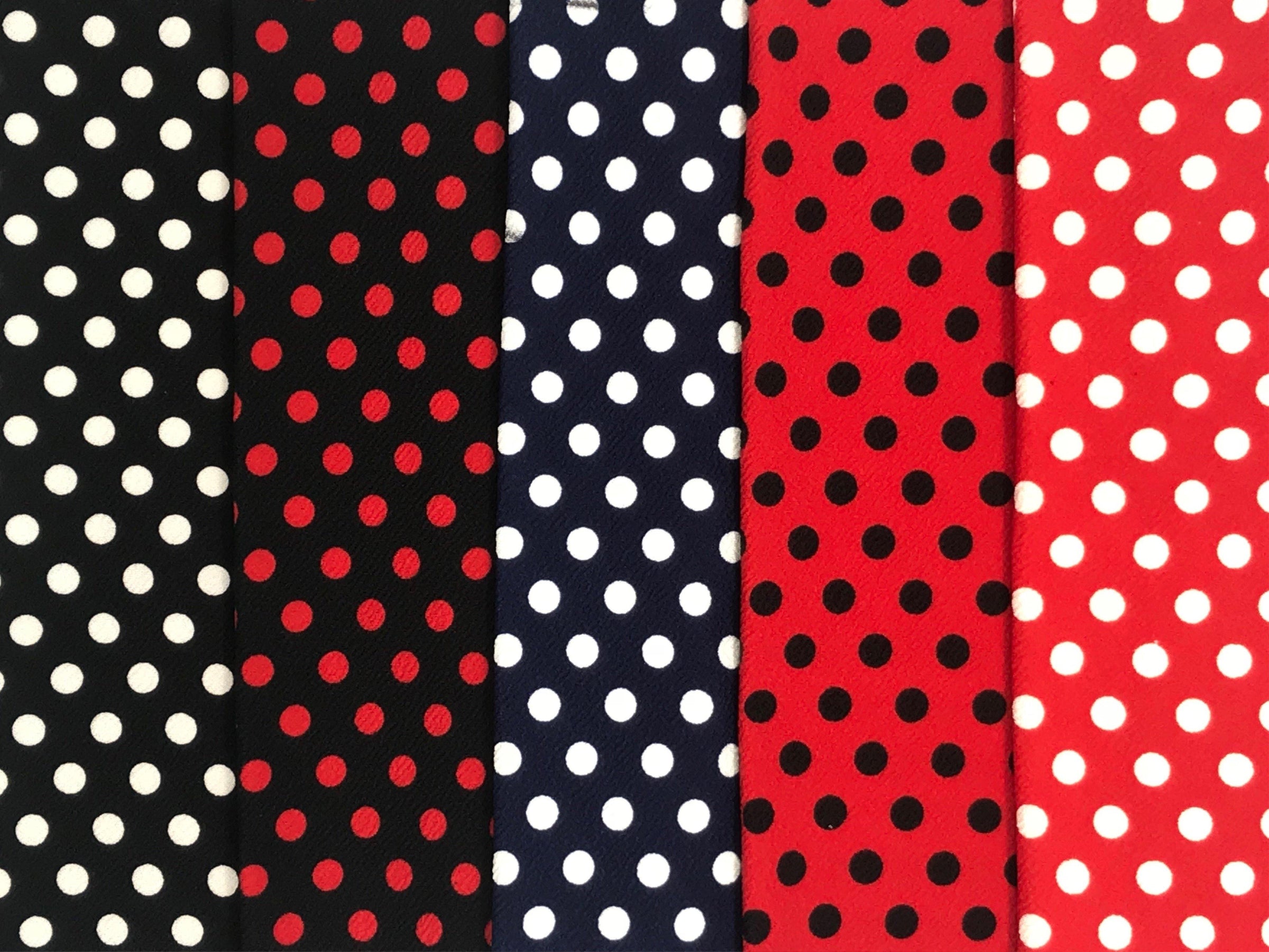 Liverpool Knit Polka Dot Print Fabric - Express Knit Inc.