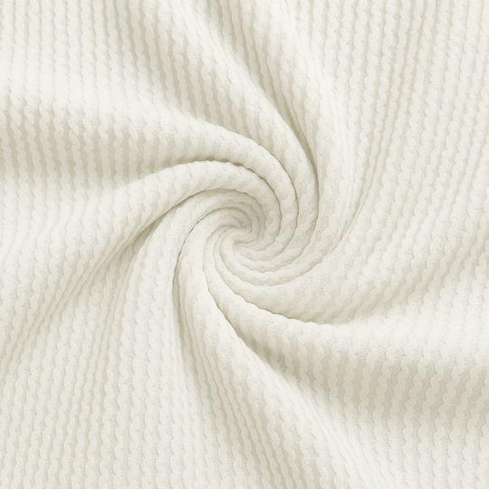 Waved Urban Rib Knit Fabric By The Yard