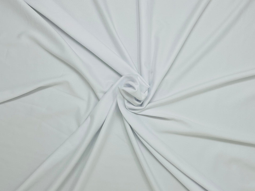 250 GSM Heavy DBP Double Sided Super DTY Brushed White Knit Solid Fabric #1 | Express Knit Inc.