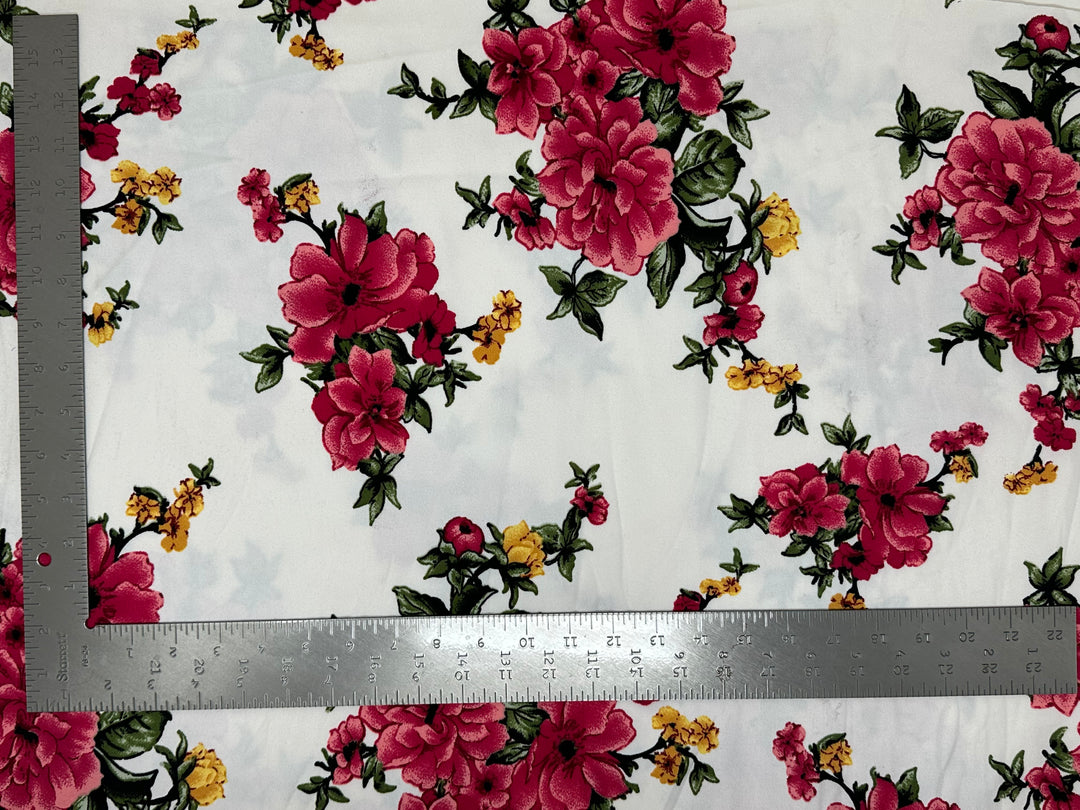 Techno Crepe Knit Floral Print Fabric | Express Knit Inc.