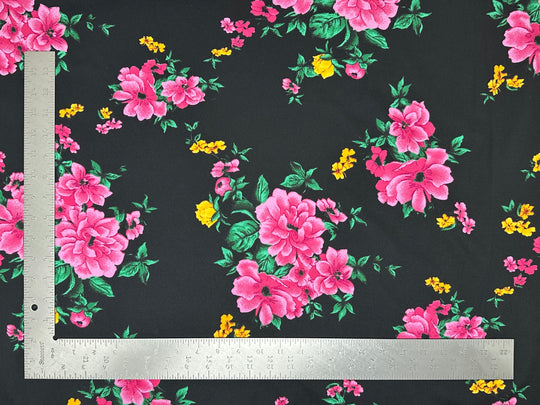 Techno Crepe Knit Floral Print Fabric | Express Knit Inc.