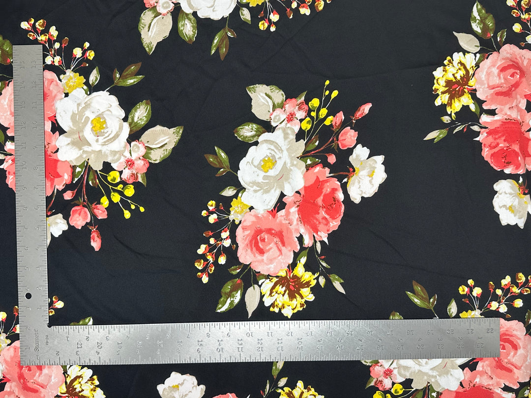 Techno Crepe Knit Floral Print Fabric | Express Knit Inc.