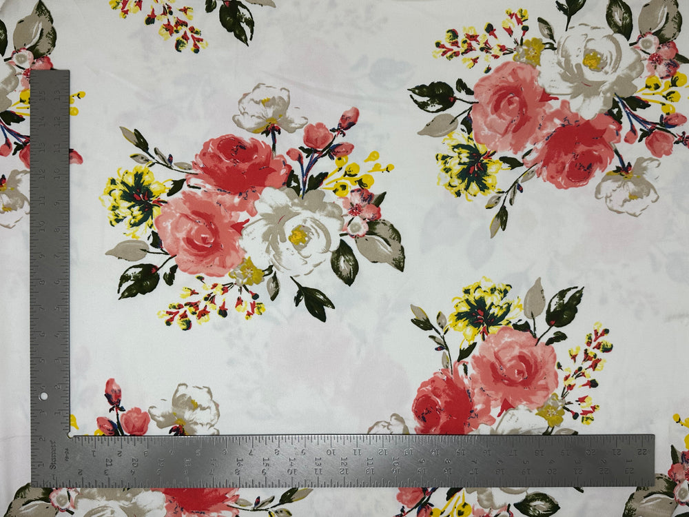 Techno Crepe Knit Floral Print Fabric | Express Knit Inc.