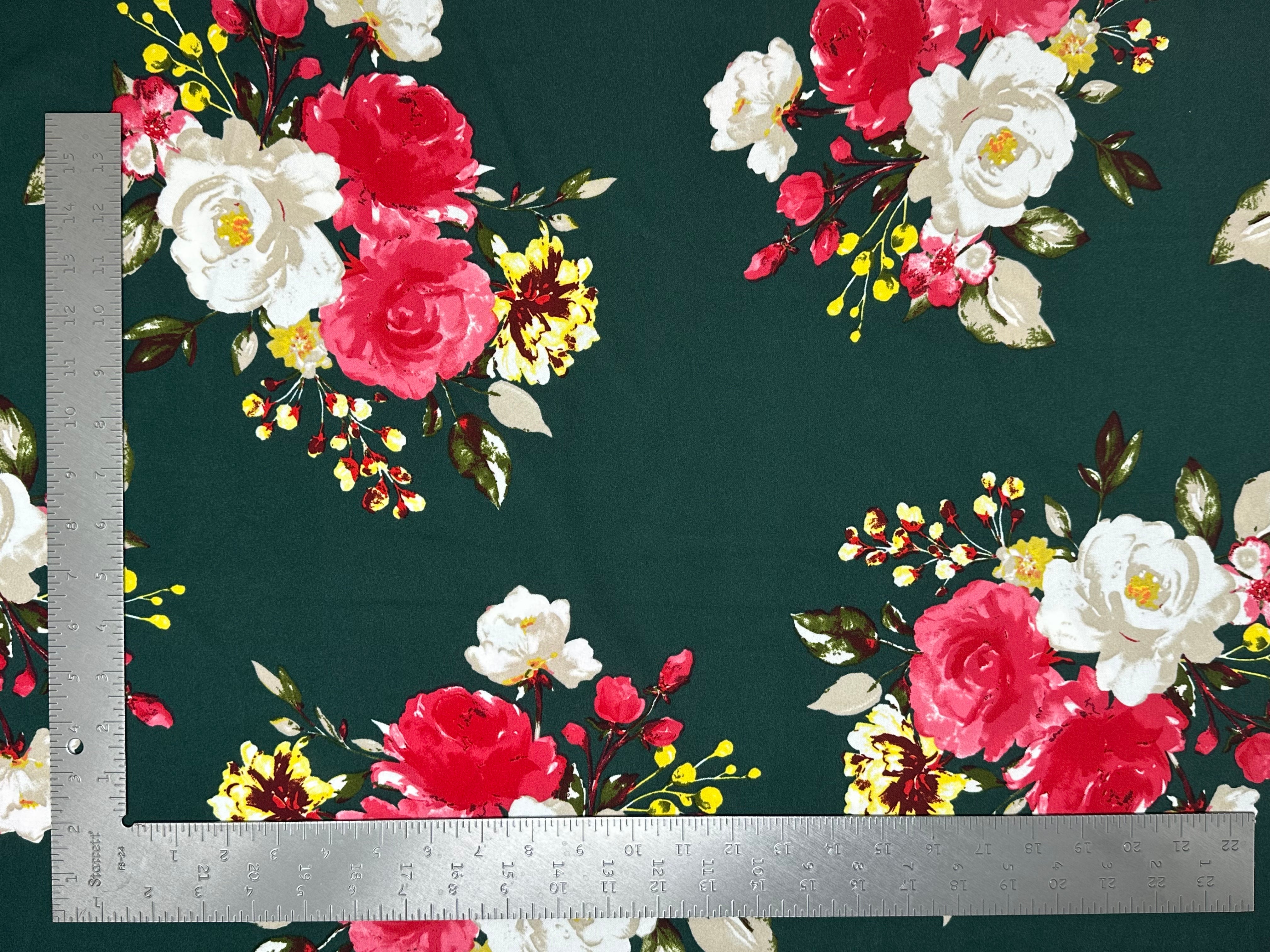 Techno Crepe Knit Floral Print Fabric | Express Knit Inc.