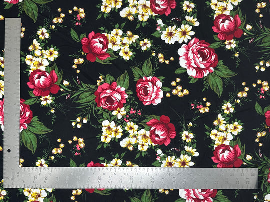 Techno Crepe Knit Floral Print Fabric | Express Knit Inc.