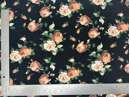 Techno Crepe Knit Floral Print Fabric | Express Knit Inc.