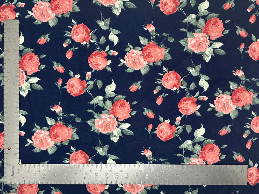 Techno Crepe Knit Floral Print Fabric | Express Knit Inc.