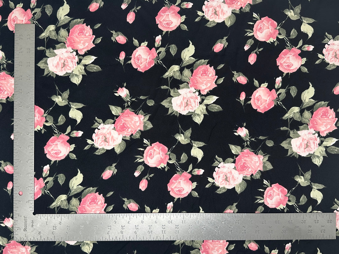 Techno Crepe Knit Floral Print Fabric | Express Knit Inc.