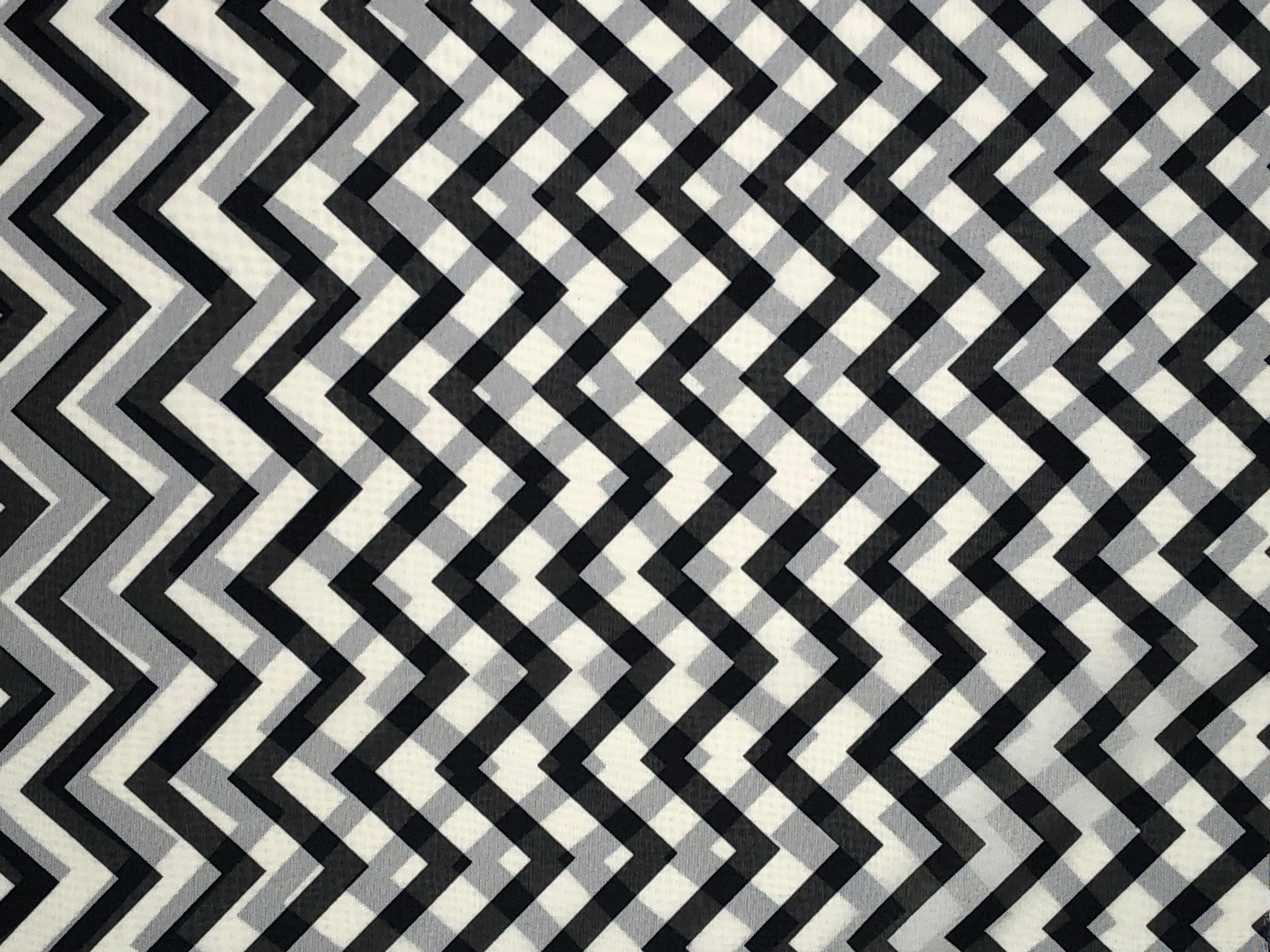 Chiffon Zig Zag Print Fabric | Express Knit Inc.