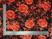 ITY Knit Floral Print With Sequins Fabric