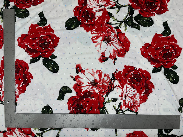 ITY Knit Floral Print With Sequins Fabric | Express Knit Inc.