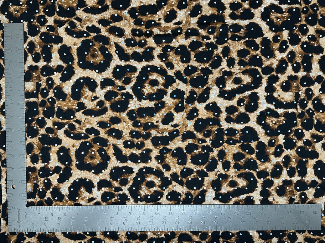 ITY Knit Animal Print With Sequins Fabric