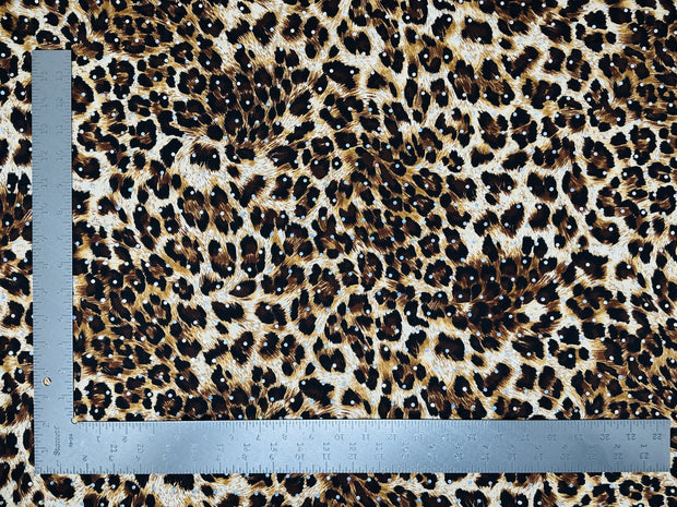 ITY Knit Animal Print With Sequins Fabric