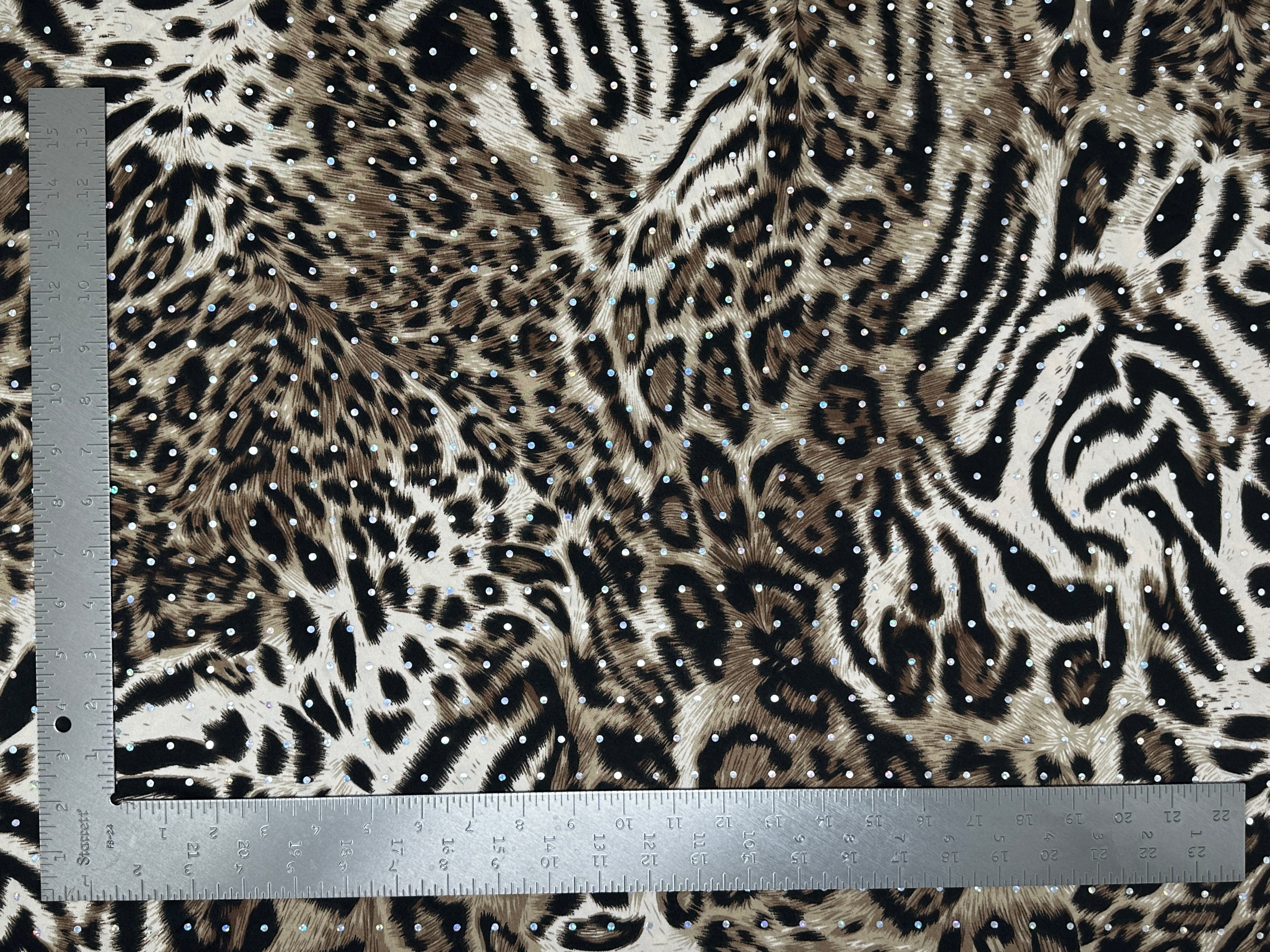 ITY Knit Animal Print With Sequins Fabric | Express Knit Inc.