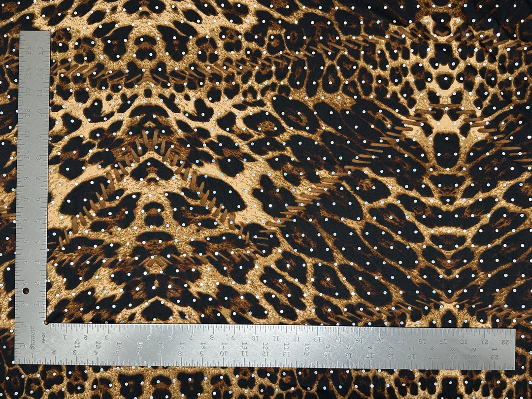 ITY Knit Animal Print With Sequins Fabric | Express Knit Inc.