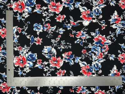 Liverpool Knit Floral Print Fabric