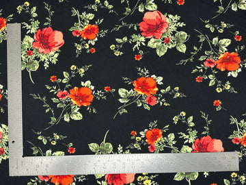 Liverpool Knit Floral Print Fabric