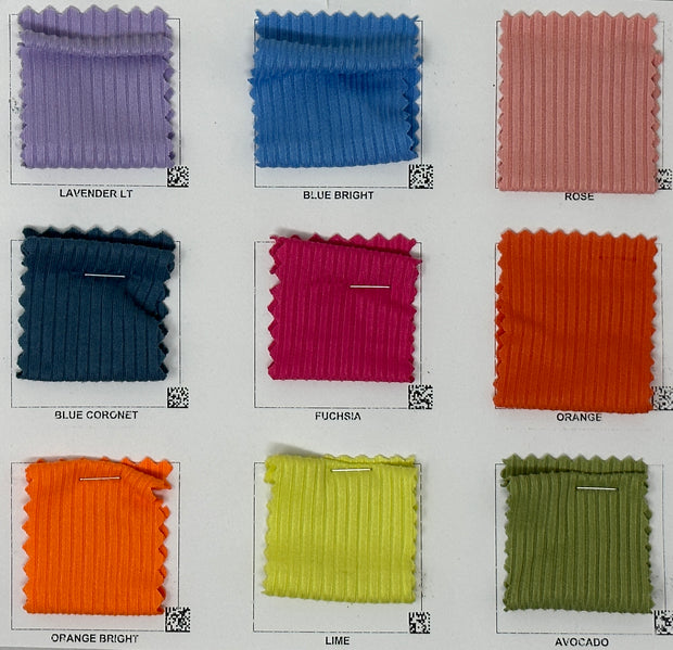 4x2 Yummy Brushed Rib Knit Solid Fabric