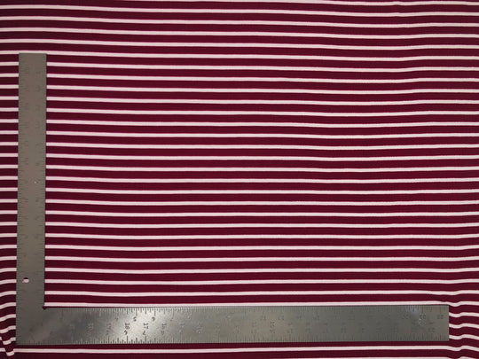 Liverpool Knit Horizontal Stripe Thick and Thin Print Fabric | Express Knit Inc.