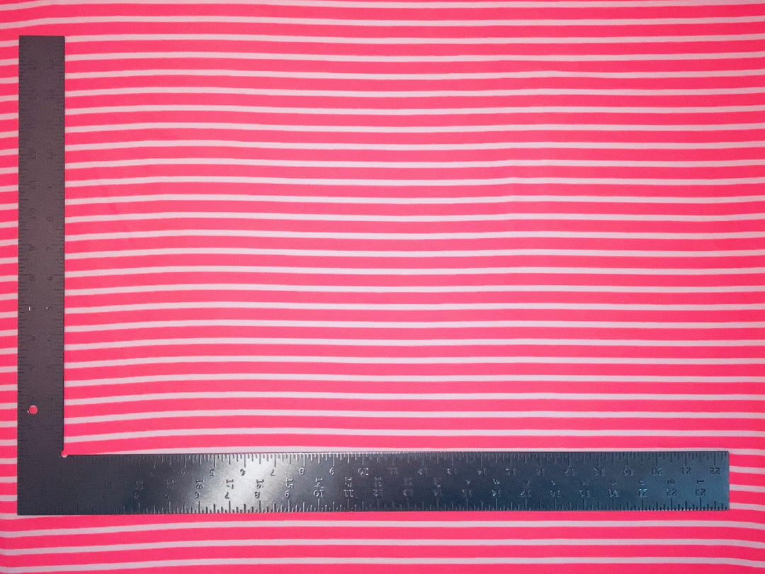 Liverpool Knit Horizontal Stripe Thick and Thin Print Fabric | Express Knit Inc.