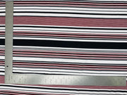 Liverpool Knit Horizontal Multicolor Stripe Print Fabric | Express Knit Inc.