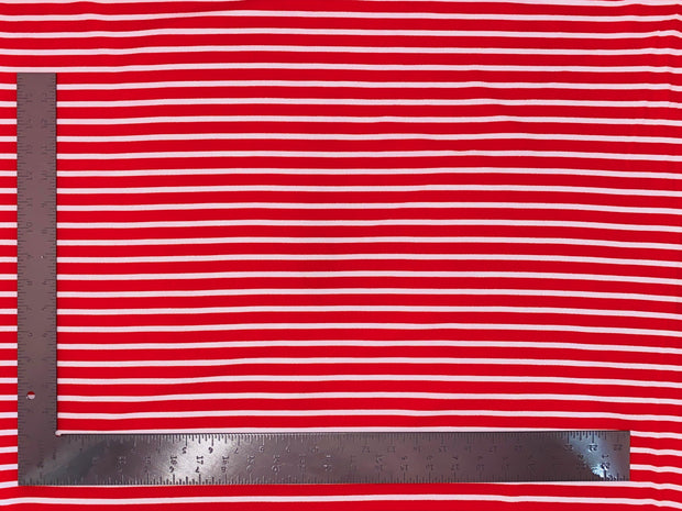 Liverpool Knit Horizontal Stripe Thick and Thin Print Fabric | Express Knit Inc.