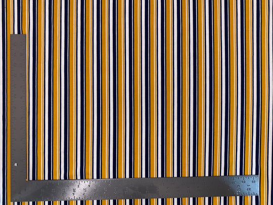 Techno Crepe Knit Multicolor Stripe Print Fabric | Express Knit Inc.