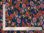 Liverpool Knit Paisley Print Fabric