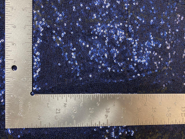 3mm Mini Shiny Sequins on Poly Spandex Mesh Fabric | Express Knit Inc.