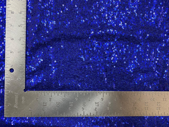 3mm Mini Shiny Sequins on Poly Spandex Mesh Fabric | Express Knit Inc.