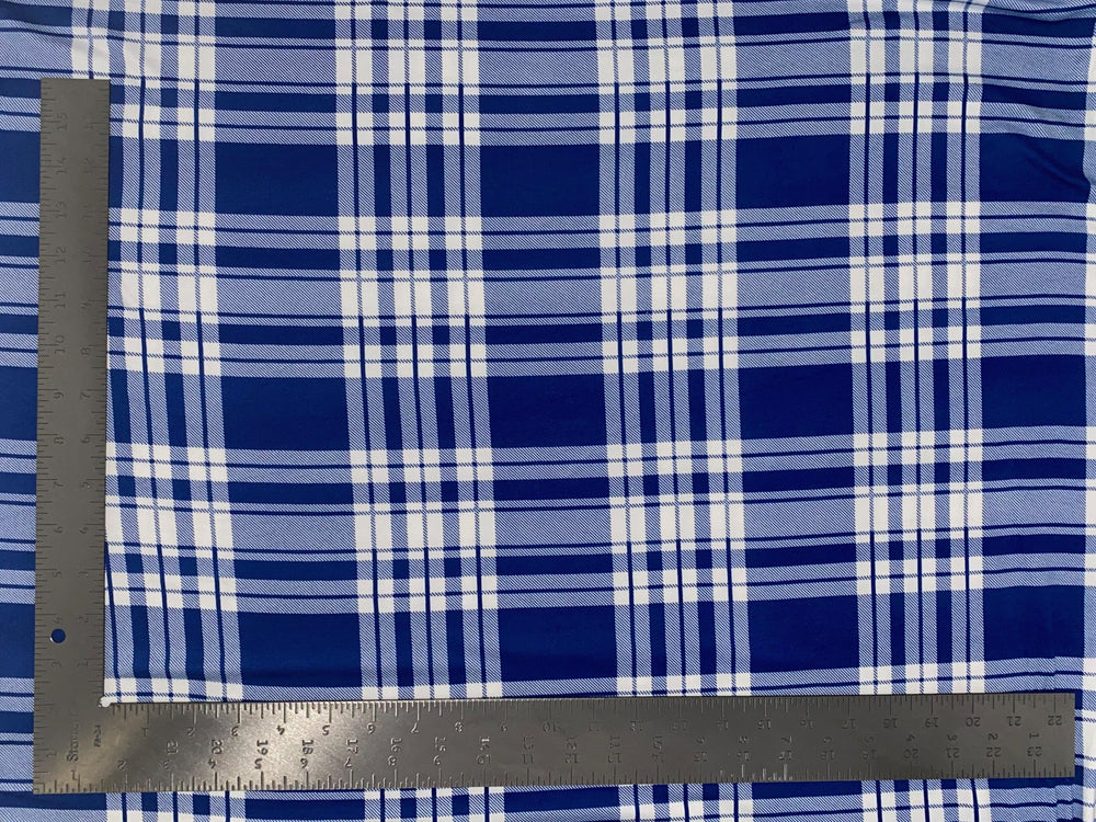 DTY Double Sided Brushed Knit Plaid Print Fabric | Express Knit Inc.