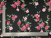 DTY Double Sided Brushed Knit Floral Print Fabric - Express Knit Inc.