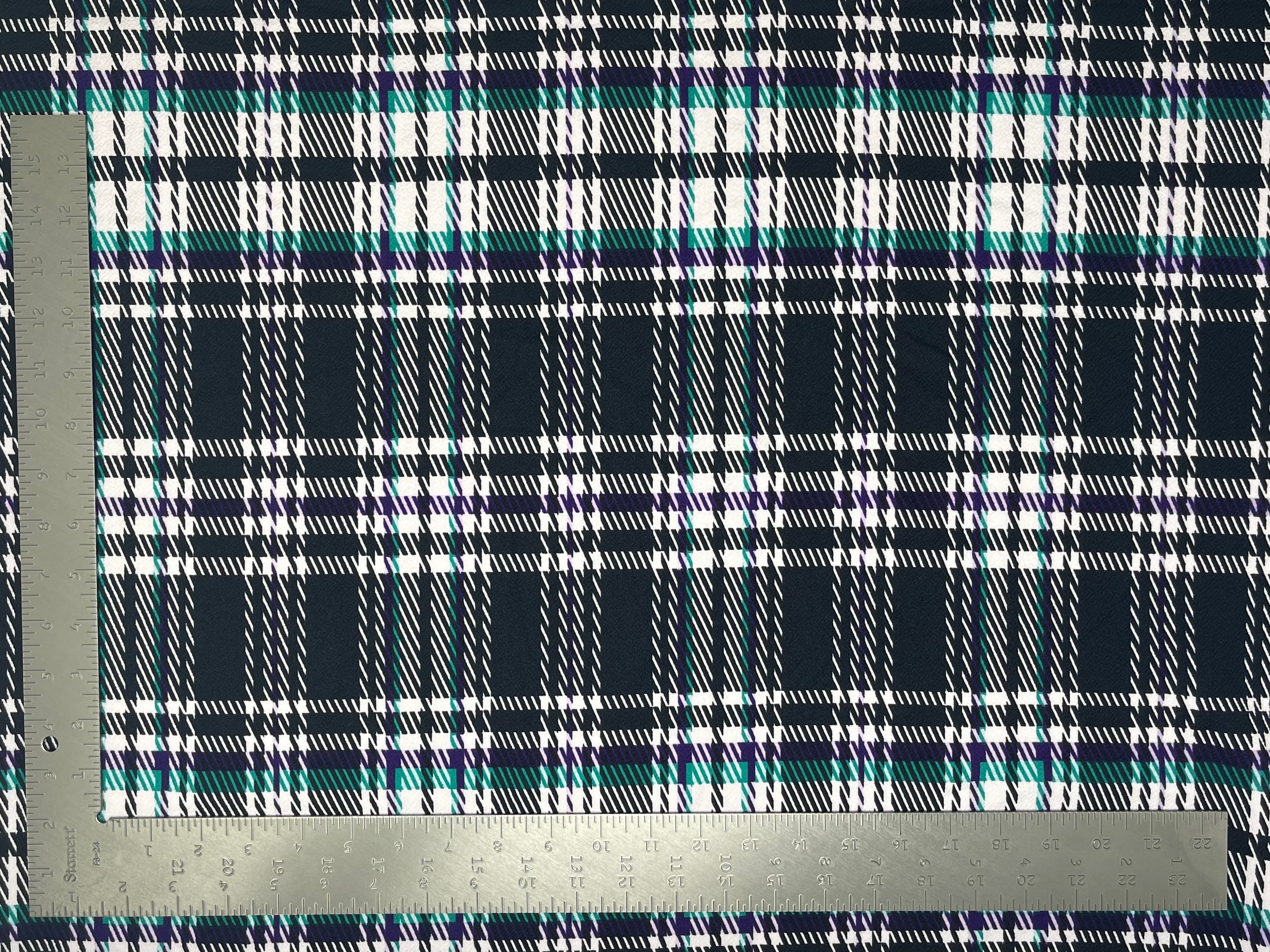 Liverpool Knit Plaid Print Fabric | Express Knit Inc.