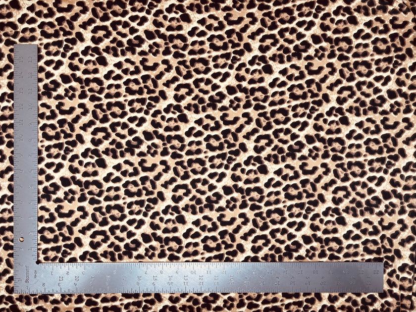 DTY Double Sided Brushed Knit Animal Print Knit Fabric