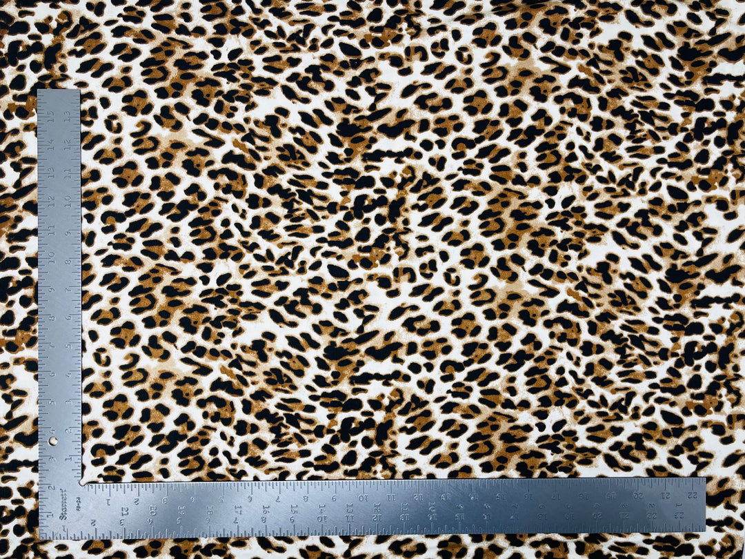 DTY Double Sided Brushed Knit Animal Print Knit Fabric | Express Knit Inc.