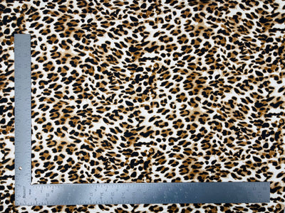 DTY Double Sided Brushed Knit Animal Print Knit Fabric