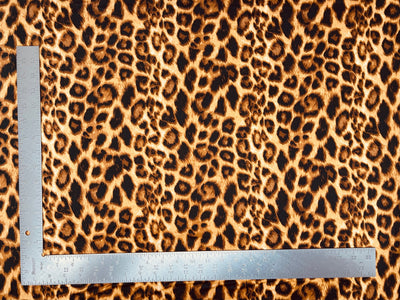 DTY Double Sided Brushed Knit Animal Print Knit Fabric