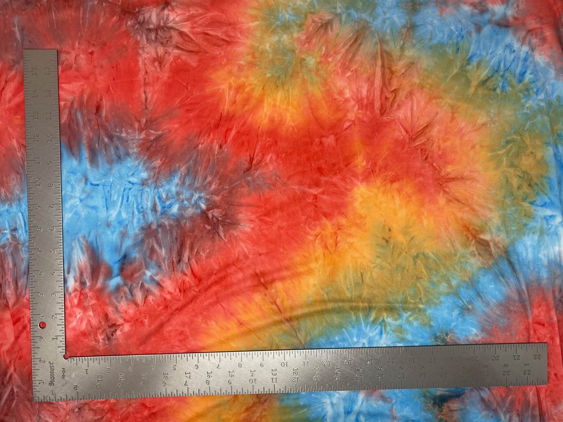 Tie Dye - Red Orange and Yellow 013
