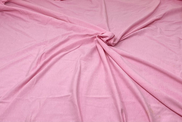 Pink Solid Cotton Spandex Knit Fabric