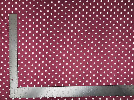 DTY Double Sided Brushed Knit Small Polka Dot Print Fabric | Express Knit Inc.