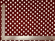 DTY Double Sided Brushed Knit Big Polka Dot Print Fabric - Express Knit Inc.