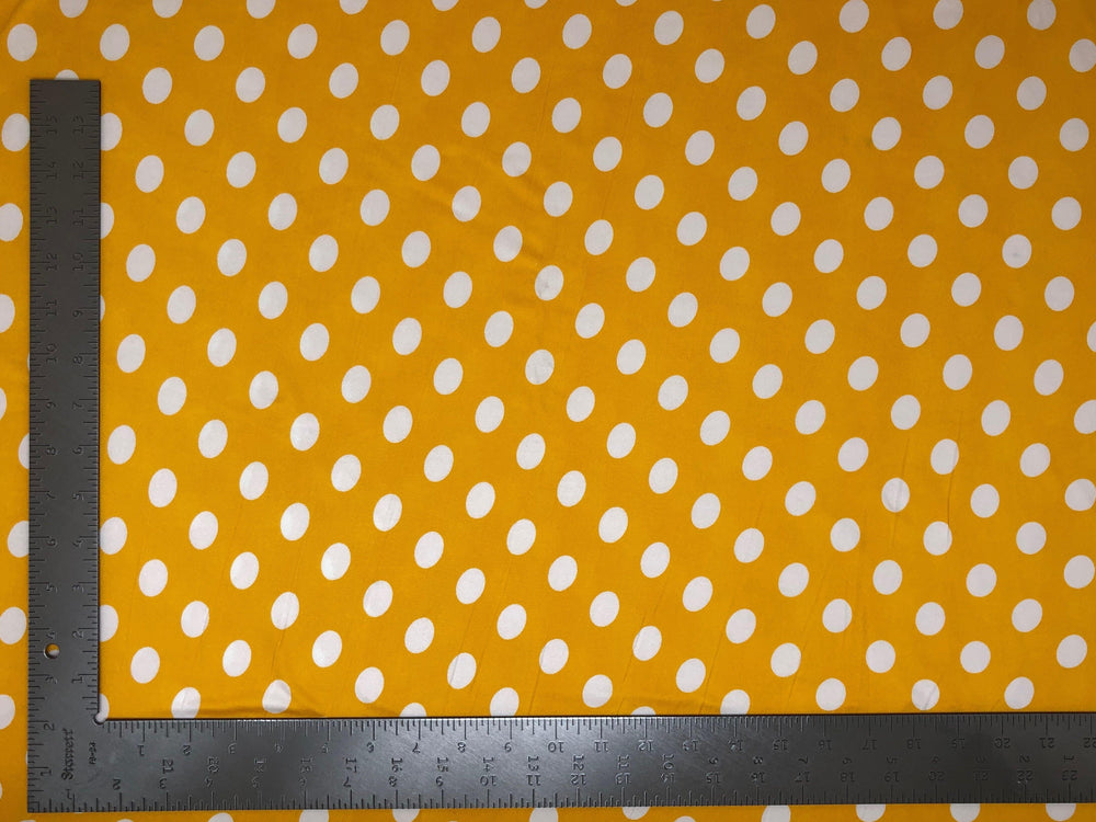 DTY Double Sided Brushed Knit Big Polka Dot Print Fabric | Express Knit Inc.